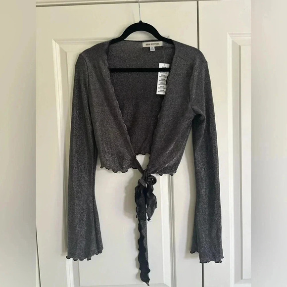 Urban Outfitters Sparkle Wrap Top - Picture 1 of 2